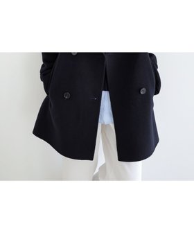 【アンドミー/andme】のリバー ピーコート evernavy エバーネイビー 人気、トレンドファッション・服の通販 founy(ファニー) ファッション Fashion レディースファッション Fashion for Women アウター Coat / Outerwear Collection コート・ロングコート・ピーコート Long Coats, Peacoats & More ダブル Double, Double-Breasted トレンド Trend, Trending Now フェイス Face, Facial Design ベーシック Basic, Essential ボックス Boxy, Box Shape ポケット Pocket, Pocket Detail |ID:prp329100004666323