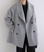 【アンドミー/andme】のリバー ピーコート evernavy エバーネイビー 人気、トレンドファッション・服の通販 founy(ファニー) ファッション Fashion レディースファッション Fashion for Women アウター Coat / Outerwear Collection コート・ロングコート・ピーコート Long Coats, Peacoats & More ダブル Double, Double-Breasted トレンド Trend, Trending Now フェイス Face, Facial Design ベーシック Basic, Essential ボックス Boxy, Box Shape ポケット Pocket, Pocket Detail thumbnail ライトグレー|ID: prp329100004666323 ipo3291000000034538709