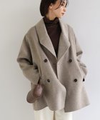 【アンドミー/andme】のリバー ピーコート evernavy エバーネイビー 人気、トレンドファッション・服の通販 founy(ファニー) ファッション Fashion レディースファッション Fashion for Women アウター Coat / Outerwear Collection コート・ロングコート・ピーコート Long Coats, Peacoats & More ダブル Double, Double-Breasted トレンド Trend, Trending Now フェイス Face, Facial Design ベーシック Basic, Essential ボックス Boxy, Box Shape ポケット Pocket, Pocket Detail thumbnail ベージュ|ID: prp329100004666323 ipo3291000000035079870