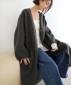 【アンドミー/andme】のノーカラー リバー コクーン コート evernavy エバーネイビー チャコールグレー|ID: prp329100004666337 ipo3291000000034478942