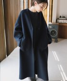 【アンドミー/andme】のノーカラー リバー コクーン コート evernavy エバーネイビー ネイビー|ID: prp329100004666337 ipo3291000000034478946