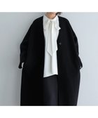 【アンドミー/andme】のノーカラー リバー コクーン コート evernavy エバーネイビー 人気、トレンドファッション・服の通販 founy(ファニー) ファッション Fashion レディースファッション Fashion for Women アウター Coat / Outerwear Collection コート・ロングコート・ピーコート Long Coats, Peacoats & More コクーン Cocoon, Cocoon Silhouette シンプル Simple, Minimal ダブル Double, Double-Breasted フェイス Face, Facial Design ポケット Pocket, Pocket Detail thumbnail ブラック|ID: prp329100004666337 ipo3291000000036216002