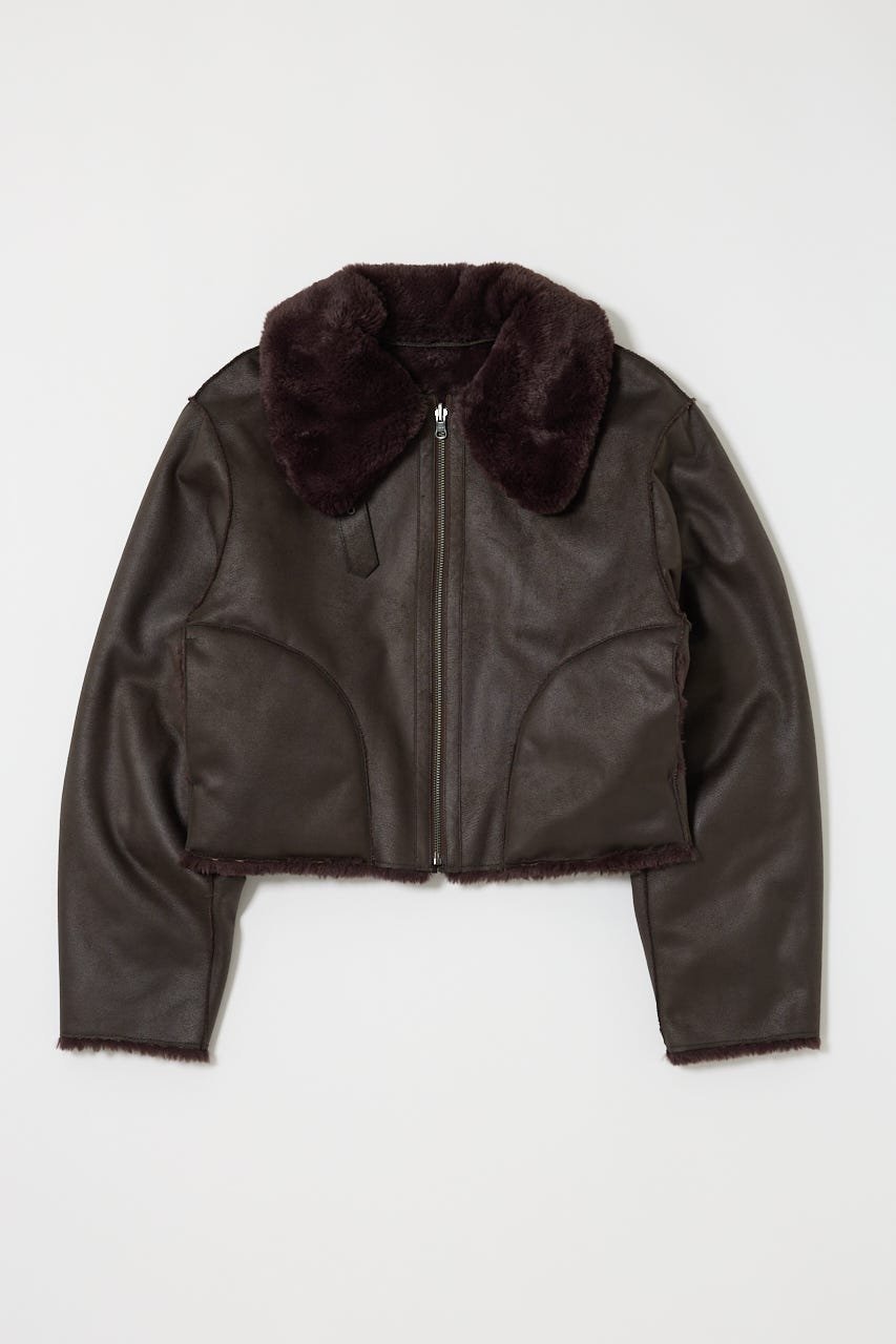 【マウジー/moussy】のREVER FAUX ファーコート インテリア・キッズ・メンズ・レディースファッション・服の通販 founy(ファニー) 　ファッション　Fashion　レディースファッション　Fashion for Women　アウター　Coat / Outerwear Collection　コート・ロングコート・ピーコート　Long Coats, Peacoats & More　おすすめ　Recommended / Our Picks　コンパクト　Compact, Small Size　スタイリッシュ　Stylish, Fashionable　スタンド　Stand Collar, Upright Stand　フェイクファー　Faux Fur, Imitation Fur　ボンディング　Bonding, Bonded Fabric　レオパード　Leopard, Animal Print　人気　Popular, Best Seller　再入荷　Restock / Back in Stock　BLK|ID: prp329100004666346 ipo3291000000033750274