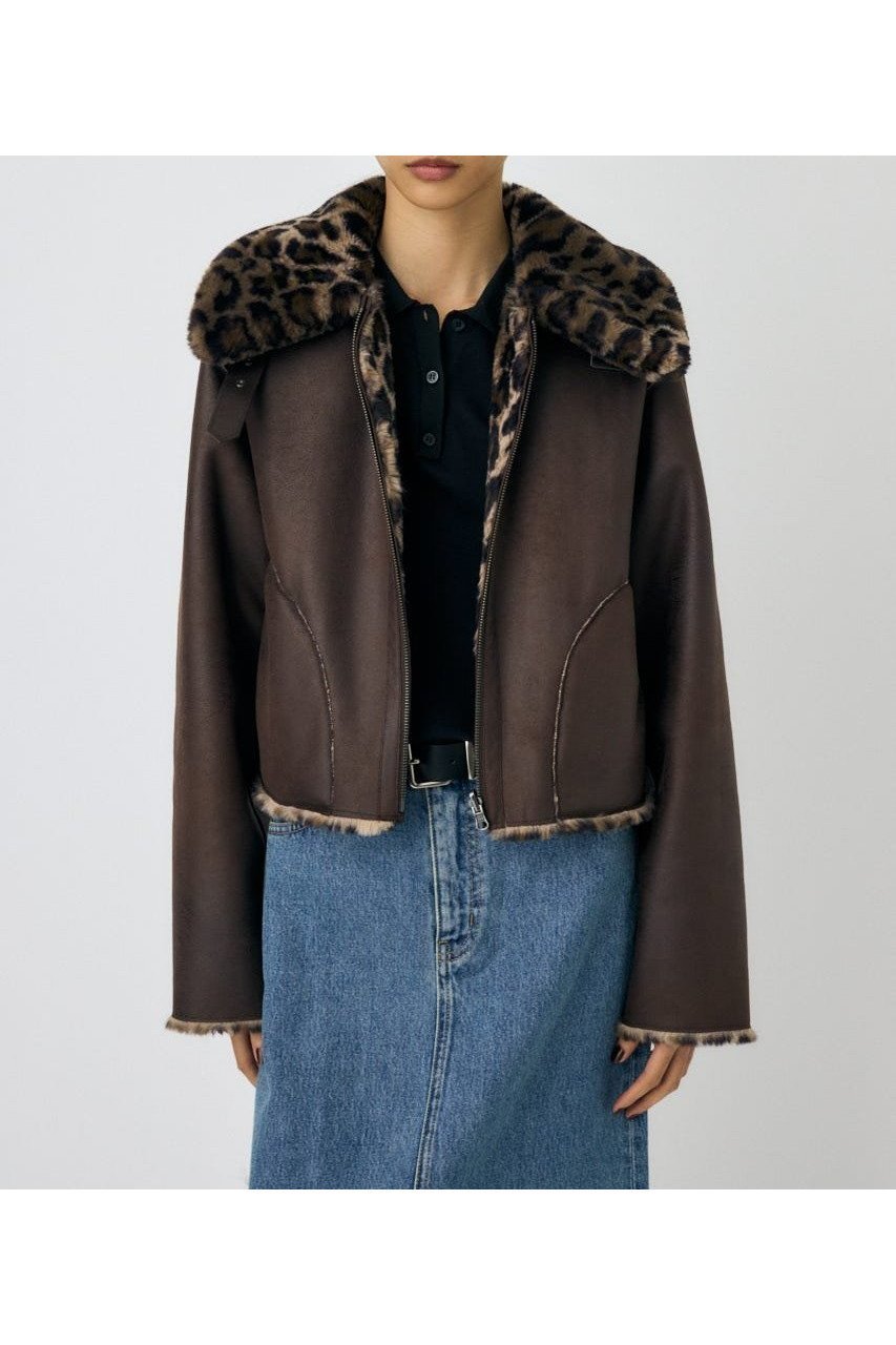 【マウジー/moussy】のREVER FAUX ファーコート インテリア・キッズ・メンズ・レディースファッション・服の通販 founy(ファニー) 　ファッション　Fashion　レディースファッション　Fashion for Women　アウター　Coat / Outerwear Collection　コート・ロングコート・ピーコート　Long Coats, Peacoats & More　おすすめ　Recommended / Our Picks　コンパクト　Compact, Small Size　スタイリッシュ　Stylish, Fashionable　スタンド　Stand Collar, Upright Stand　フェイクファー　Faux Fur, Imitation Fur　ボンディング　Bonding, Bonded Fabric　レオパード　Leopard, Animal Print　人気　Popular, Best Seller　再入荷　Restock / Back in Stock　柄BRN5|ID: prp329100004666346 ipo3291000000033750277