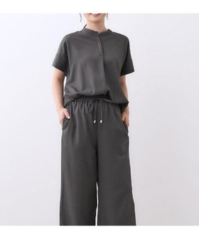 【リフレクト/Reflect】の【E-QUALITY/ウエスト総ゴム/セットアップ/単品使いOK◎】ブラウス+ストレートパンツセット 人気、トレンドファッション・服の通販 founy(ファニー) ファッション Fashion レディースファッション Fashion for Women セットアップ Matching Sets レディースパンツ・ボトムス Pants & Trousers / Bottoms コンパクト Compact, Small Size ストレート Straight, Straight Cut セットアップ Set-Up, Coordinated Outfit バランス Balance, Style Balance |ID:prp329100004666362