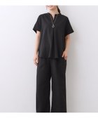 【リフレクト/Reflect】の【E-QUALITY/ウエスト総ゴム/セットアップ/単品使いOK◎】ブラウス+ストレートパンツセット 人気、トレンドファッション・服の通販 founy(ファニー) ファッション Fashion レディースファッション Fashion for Women セットアップ Matching Sets レディースパンツ・ボトムス Pants & Trousers / Bottoms コンパクト Compact, Small Size ストレート Straight, Straight Cut セットアップ Set-Up, Coordinated Outfit バランス Balance, Style Balance thumbnail ブラック|ID: prp329100004666362 ipo3291000000033816740