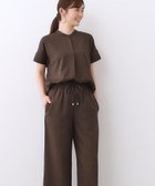【リフレクト/Reflect】の【E-QUALITY/ウエスト総ゴム/セットアップ/単品使いOK◎】ブラウス+ストレートパンツセット 人気、トレンドファッション・服の通販 founy(ファニー) ファッション Fashion レディースファッション Fashion for Women セットアップ Matching Sets レディースパンツ・ボトムス Pants & Trousers / Bottoms コンパクト Compact, Small Size ストレート Straight, Straight Cut セットアップ Set-Up, Coordinated Outfit バランス Balance, Style Balance thumbnail ブラウン|ID: prp329100004666362 ipo3291000000033816742
