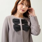 【ローズティアラ/Rose Tiara】の【UVカット】ダブルリボンジャケット 人気、トレンドファッション・服の通販 founy(ファニー) ファッション Fashion レディースファッション Fashion for Women アウター Coat / Outerwear Collection レディースジャケット・軽アウター Jackets グログラン Grosgrain, Grosgrain Ribbon シンプル Simple, Minimal ジャケット Jacket, Outerwear セットアップ Set-Up, Coordinated Outfit ダブル Double, Double-Breasted ポケット Pocket, Pocket Detail リボン Ribbon, Bow thumbnail ブラウン|ID: prp329100004666375 ipo3291000000033999327