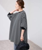 【フレームワーク/FRAMeWORK】のonit/オニット 別注OVERSIZE ボーダーロングスリーブ 人気、トレンドファッション・服の通販 founy(ファニー) ファッション Fashion レディースファッション Fashion for Women トップス・カットソー Cut & Sew Tops ニット Knit Tops & Sweaters おすすめ Recommended / Our Picks ジャケット Jacket, Outerwear バランス Balance, Style Balance ベスト Vest, Waistcoat ボーダー Border, Stripe リラックス Relax, Relaxed Fit 人気 Popular, Best Seller 別注 Limited Edition, Custom Order thumbnail ブラック|ID: prp329100004666381 ipo3291000000033750401