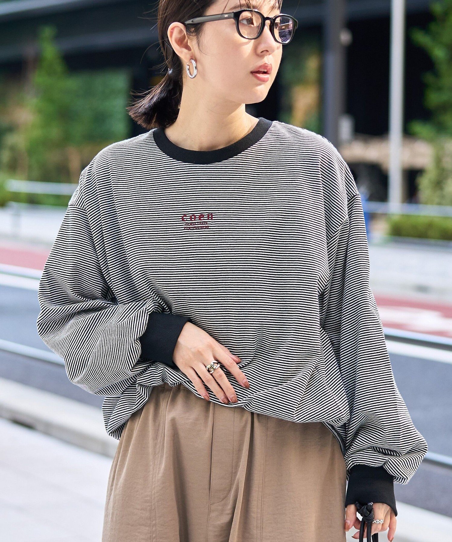 【コーエン/COEN】のCOEN(コーエン)ロゴ刺繍UNI ロンT 人気、トレンドファッション・服の通販 founy(ファニー) ファッション Fashion レディースファッション Fashion for Women トップス・カットソー Cut & Sew Tops ロングTシャツ・Tシャツ Longline T-Shirts & Tees インナー Innerwear コンパクト Compact, Small Size スウェット / スエット Sweatshirt, Sweatwear おすすめ Recommended / Our Picks other-1|ID: prp329100004666399 ipo3291000000034783674