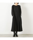 【メルローズ クレール/MELROSE claire】の【カットジャガードロングワンピース】 人気、トレンドファッション・服の通販 founy(ファニー) ファッション Fashion レディースファッション Fashion for Women ワンピース Dresses アイレット Eyelet Lace ポケット Pocket, Pocket Detail リラックス Relax, Relaxed Fit ロング Long, Long-Length 無地 Plain, Solid Color thumbnail ブラック|ID: prp329100004666423 ipo3291000000033828815