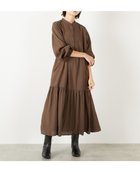 【メルローズ クレール/MELROSE claire】の【モダールエステルクレープ切替ワンピース】 人気、トレンドファッション・服の通販 founy(ファニー) ファッション Fashion レディースファッション Fashion for Women ワンピース Dresses おすすめ Recommended / Our Picks ギャザー Gathered, Ruffled シャーリング Shirring, Ruched フロント Front, Front Design ポケット Pocket, Pocket Detail エレガント 上品 Elegant 切替 Switching, Contrast Panel thumbnail ブラウン|ID: prp329100004666426 ipo3291000000033828819