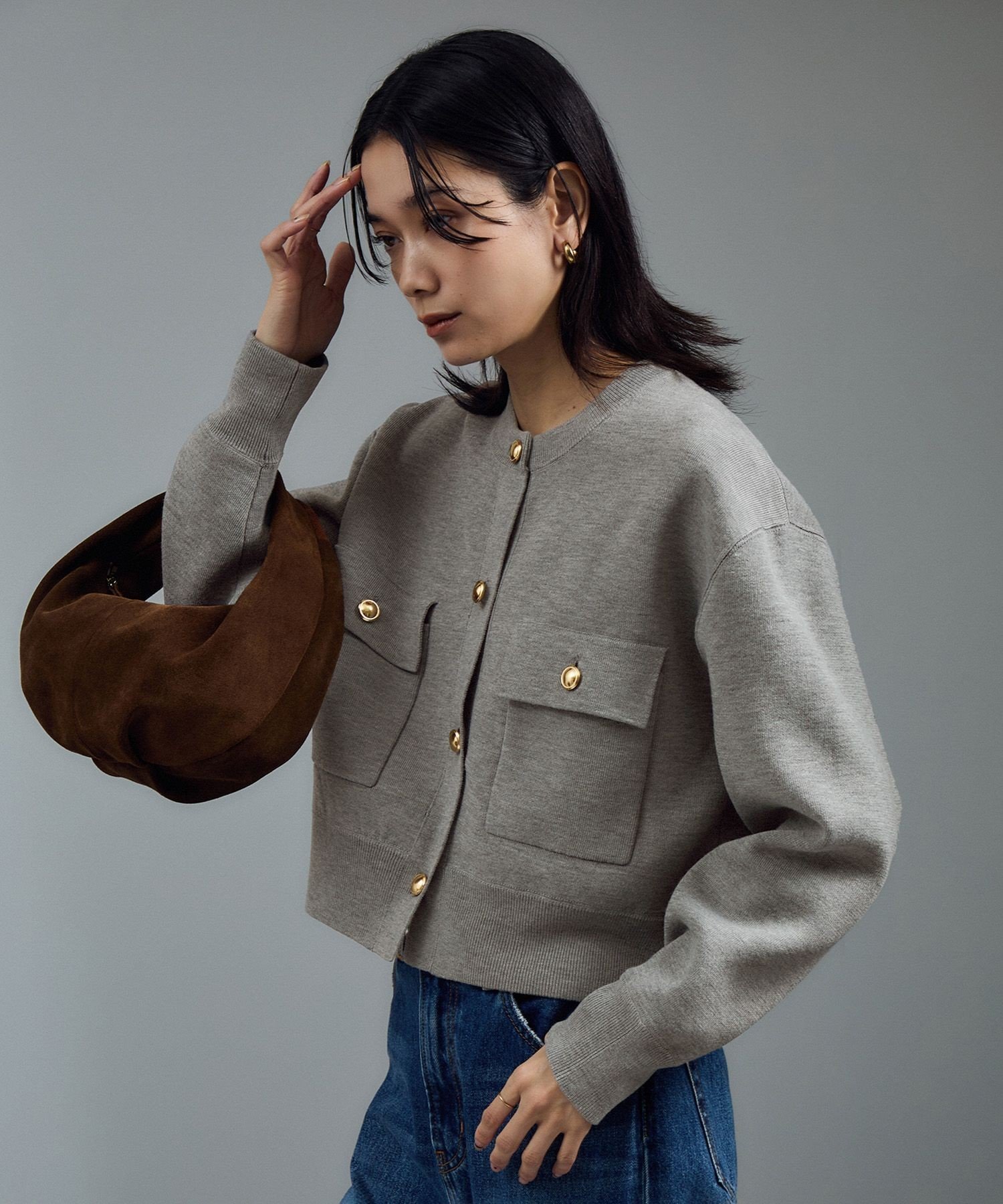 【サロン アダム エ ロペ/SALON adam et rope'】の【WEB限定】スウェットライクメタルボタンカーディガン 2 / 新色追加 インテリア・キッズ・メンズ・レディースファッション・服の通販 founy(ファニー) ファッション Fashion レディースファッション Fashion for Women トップス・カットソー Cut & Sew Tops カーディガン・羽織り Layered Style Cardigans レディースパーカー・カジュアルフーディー Casual Hoodies & Sweatshirts スウェット・クルーネックトップス Sweatshirts & Crewnecks / Relaxed Fit Sweat Tops カーディガン Cardigan, Knitwear クロップド Cropped, Short Length ジャケット Jacket, Outerwear タイトスカート Pencil Skirt, Tight Skirt デニム Denim, Jeans Material トレンド Trend, Trending Now フォルム Silhouette, Form ポケット Pocket, Pocket Detail 防寒 Cold Protection, Winter-Ready メタル Metal, Metal Parts ロング Long, Long-Length ワイド Wide, Wide Fit エレガント 上品 Elegant ビジネス 仕事 通勤 Business / Work / Commuting グレー(07)|ID: prp329100004666447 ipo3291000000034571712