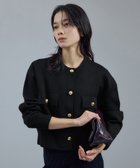 【サロン アダム エ ロペ/SALON adam et rope'】の【WEB限定】スウェットライクメタルボタンカーディガン 2 / 新色追加 ブラック(01)|ID: prp329100004666447 ipo3291000000034789173