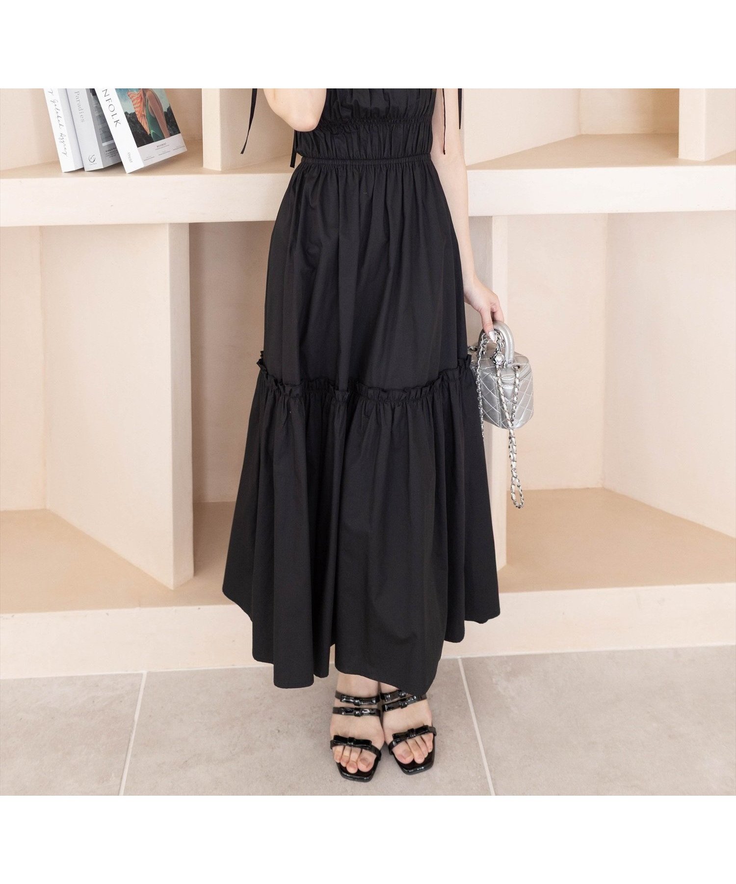 【クリア/clear】の肩リボンキャミワンピース 人気、トレンドファッション・服の通販 founy(ファニー) 　ファッション　Fashion　レディースファッション　Fashion for Women　ワンピース　Dresses　キャミソールワンピース　Camisole Dresses　おすすめ　Recommended / Our Picks　インナー　Innerwear　カーディガン　Cardigan, Knitwear　サンダル　Sandals, Summer Shoes　シンプル　Simple, Minimal　フリル　Frill, Ruffle　リボン　Ribbon, Bow　夏　Summer　 other-1|ID: prp329100004666530 ipo3291000000033750907