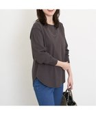 【イッカ/ikka】のコットンUSA裾ラウンドロンT チャコール|ID: prp329100004666532 ipo3291000000033926740