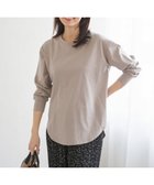 【イッカ/ikka】のコットンUSA裾ラウンドロンT グレージュ|ID: prp329100004666532 ipo3291000000033926741