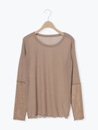 【サマンサモスモス/Samansa Mos2】の袖シアー切替メローカットソー 人気、トレンドファッション・服の通販 founy(ファニー) ファッション Fashion レディースファッション Fashion for Women トップス・カットソー Cut & Sew Tops カットソー・ベーシックTシャツ Cut-and-Sewn Tops / Stretch Tees & Basics おすすめ Recommended / Our Picks カットソー Cut and Sewn Top シアー Sheer, See-Through スリーブ Sleeve, Long Sleeve / Short Sleeve 切替 Switching, Contrast Panel thumbnail モカ|ID: prp329100004666608 ipo3291000000033751228