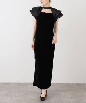 【ラ トータリテ/La TOTALITE】のドレープベロアドレス 人気、トレンドファッション・服の通販 founy(ファニー) ファッション Fashion レディースファッション Fashion for Women トップス・カットソー Cut & Sew Tops ベロアトップス Velour Tops / Velvet-Look Items ワンピース Dresses フォーマル・パーティードレス・結婚式用ドレス Elegant & Casual Dresses |ID:prp329100004666609