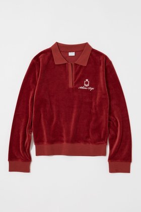 【マウジー/moussy】の【ViVi掲載】VELOUR POLO ロングスリーブTシャツ 人気、トレンドファッション・服の通販 founy(ファニー) 雑誌掲載アイテム Magazine Picks & Fashion Features ファッション雑誌 Fashion Magazines ヴィヴィ ViVi ファッション Fashion レディースファッション Fashion for Women トップス・カットソー Cut & Sew Tops シャツ・ブラウス・オフィスカジュアル Elegant Blouses & Button-Ups ロングTシャツ・Tシャツ Longline T-Shirts & Tees ベロアトップス Velour Tops / Velvet-Look Items キャップ Cap, Baseball Cap シンプル Simple, Minimal スニーカー Sneakers, Trainers スラックス Slacks, Dress Pants スリーブ Sleeve, Long Sleeve / Short Sleeve 雑誌 Magazine, Fashion Magazine 人気 Popular, Best Seller ベロア Velour, Soft Velvet ロング Long, Long-Length ワンポイント One Point, Statement Accent A/W・秋冬 Autumn/Winter 再入荷 Restock / Back in Stock おすすめ Recommended / Our Picks エレガント 上品 Elegant |ID:prp329100004666675