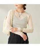 【プラージュ/Plage】の《追加》Mesh Sheer ロンT 4 人気、トレンドファッション・服の通販 founy(ファニー) ファッション Fashion レディースファッション Fashion for Women トップス・カットソー Cut & Sew Tops ロングTシャツ・Tシャツ Longline T-Shirts & Tees シアー Sheer, See-Through シンプル Simple, Minimal ジャケット Jacket, Outerwear トレンド Trend, Trending Now ブレスレット Bracelet, Wristband thumbnail ナチュラル|ID: prp329100004666723 ipo3291000000033843642