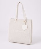 【ナイスクラップ/NICE CLAUP】の【LouLoumei】/ハートチャーム付きトートバッグ/自立可能 アイボリー|ID: prp329100004666844 ipo3291000000033981256