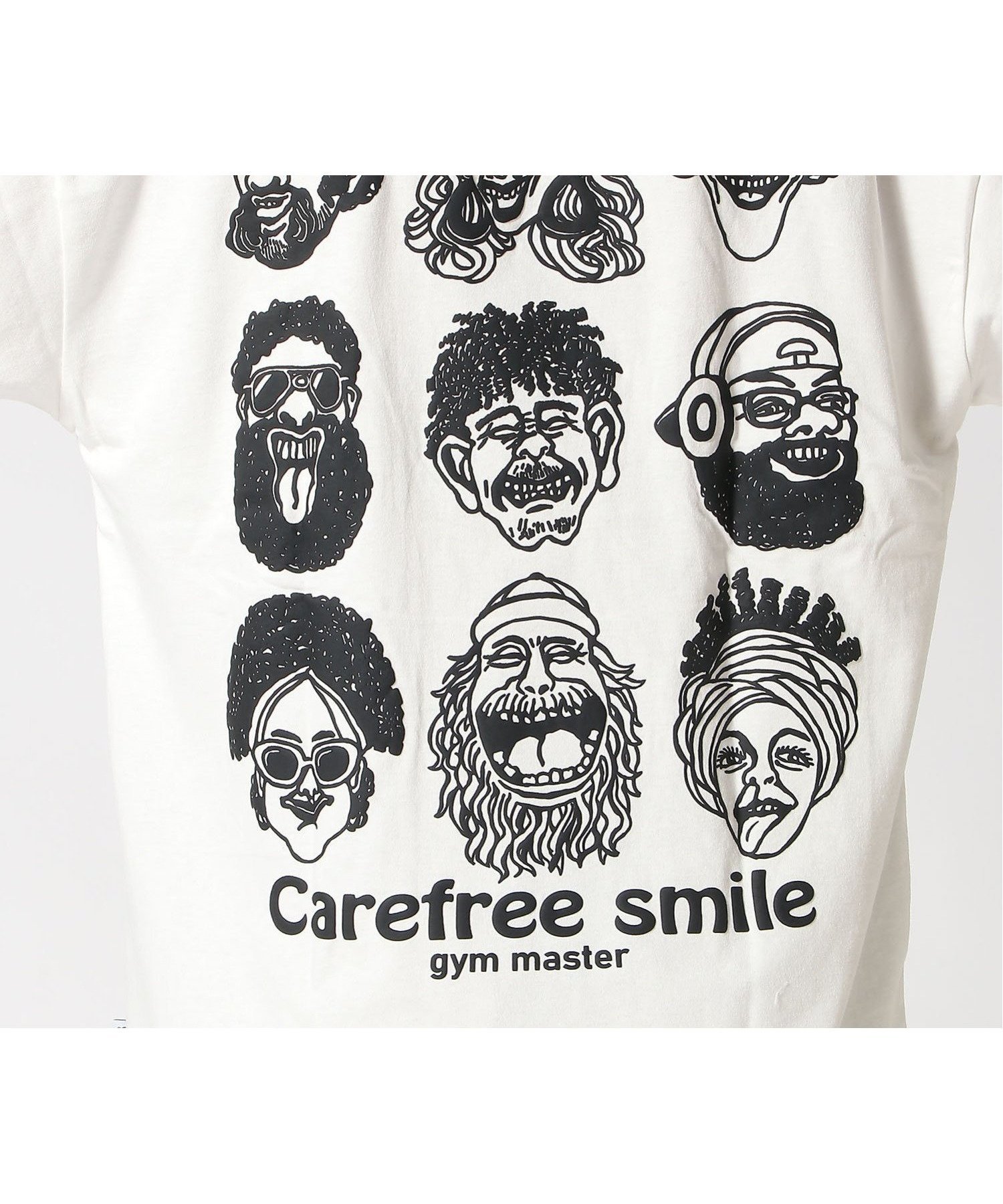 【ジムマスター/gym master / MEN】のgym master/7.4oz carefree smile ビッグTee インテリア・キッズ・メンズ・レディースファッション・服の通販 founy(ファニー) 　ファッション　Fashion　メンズファッション　Fashion for Men　クラシカル　Classical, Vintage-Inspired　スポーツ　Sports, Activewear　ビッグ　Big, Oversized　プリント　Print, Printed Pattern　リラックス　Relax, Relaxed Fit　ワイド　Wide, Wide Fit　ホワイト|ID: prp329100004666857 ipo3291000000033752242