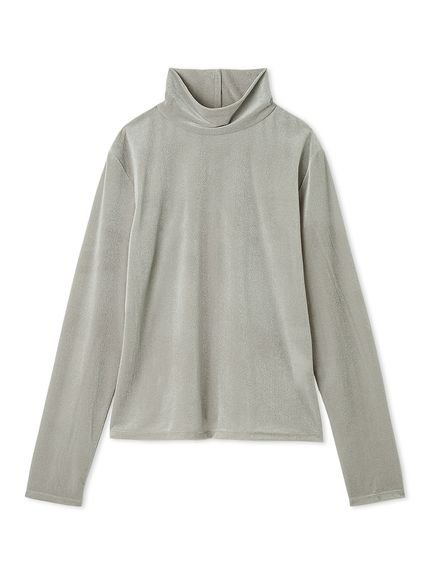【セルフォード/CELFORD】のベロアセミシアートップス インテリア・キッズ・メンズ・レディースファッション・服の通販 founy(ファニー) 　ファッション　Fashion　レディースファッション　Fashion for Women　トップス・カットソー　Cut & Sew Tops　ベロアトップス　Velour Tops / Velvet-Look Items　おすすめ　Recommended / Our Picks　インナー　Innerwear　シンプル　Simple, Minimal　ストレッチ　Stretch, Stretchy Fabric　ハイネック　High Neck, Mock Neck　ベロア　Velour, Soft Velvet　エレガント 上品　Elegant　A/W・秋冬　Autumn/Winter　GRY[006]|ID: prp329100004666869 ipo3291000000033858855