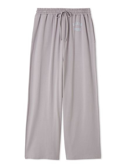【ジェラート ピケ/gelato pique】のワンポイントロングパンツ 人気、トレンドファッション・服の通販 founy(ファニー) 　ファッション　Fashion　レディースファッション　Fashion for Women　パンツ　Pants & Trousers　シンプル　Simple, Minimal　ストレート　Straight, Straight Cut　パステル　Pastel, Soft Color　プリント　Print, Printed Pattern　ポケット　Pocket, Pocket Detail　リラックス　Relax, Relaxed Fit　ロング　Long, Long-Length　 other-1|ID: prp329100004666967 ipo3291000000033752687