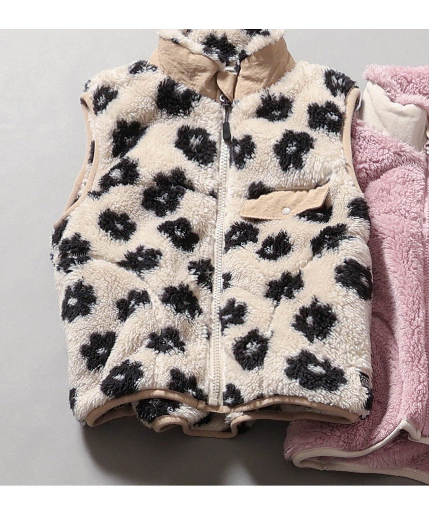 【エフオー オンラインストア/F.O.Online Store / KIDS】の【リンク】ファーフリースベスト インテリア・キッズ・メンズ・レディースファッション・服の通販 founy(ファニー) 　ファッション　Fashion　キッズファッション　Fashion for Kids　ベスト　Vest, Waistcoat　人気　Popular, Best Seller　ベージュ|ID: prp329100004667050 ipo3291000000034087468