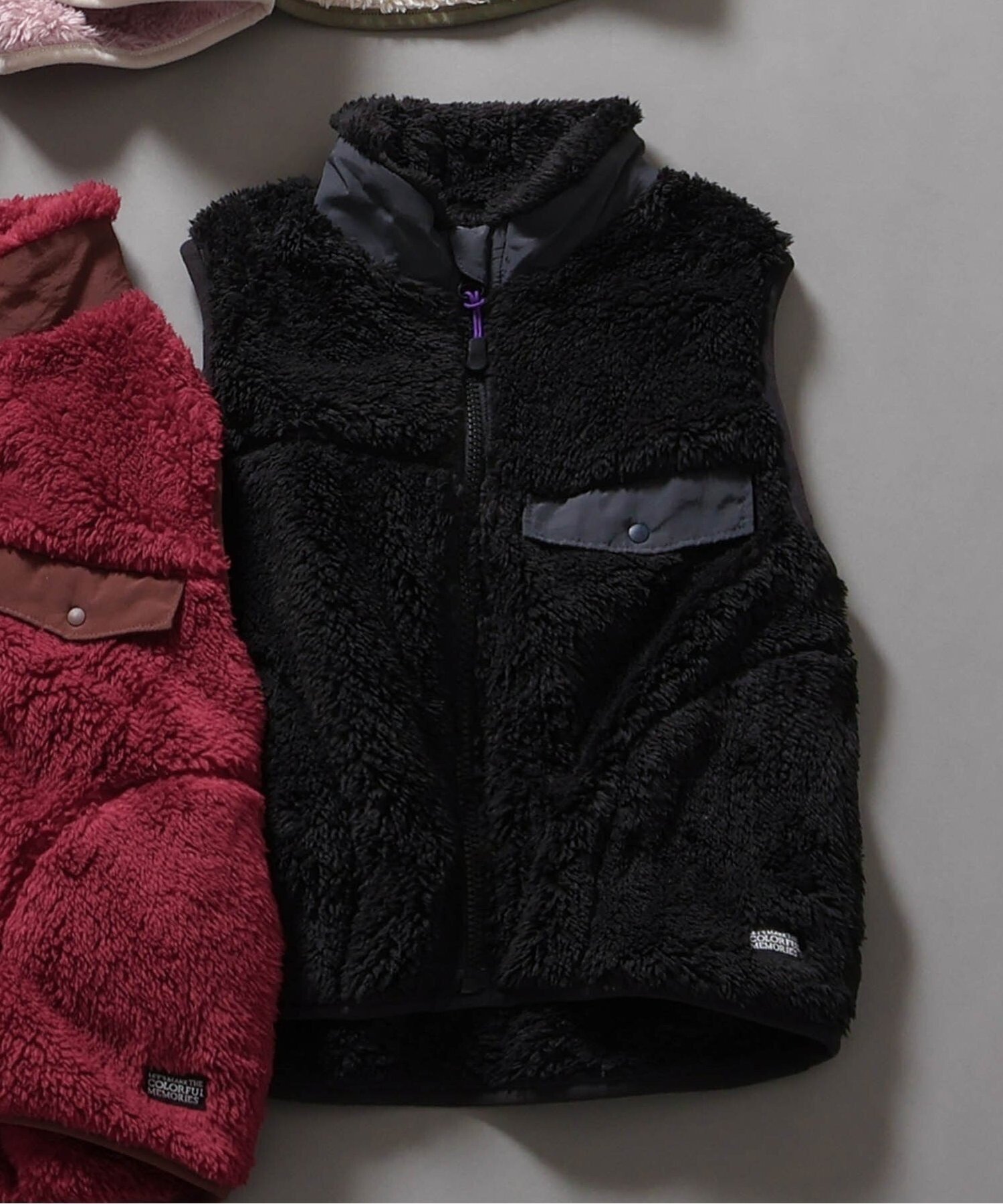 【エフオー オンラインストア/F.O.Online Store / KIDS】の【リンク】ファーフリースベスト インテリア・キッズ・メンズ・レディースファッション・服の通販 founy(ファニー) 　ファッション　Fashion　キッズファッション　Fashion for Kids　2025年　2025　2025-2026秋冬・A/W　Autumn/Winter 2025–26 AW25–26　スウェット / スエット　Sweatshirt, Sweatwear　ベスト　Vest, Waistcoat　ブラック|ID: prp329100004667050 ipo3291000000034720285