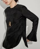 【アダム エ ロペ/ADAM ET ROPE'】のグロッシーTブラウス ブラック(01)|ID: prp329100004667085 ipo3291000000033753182