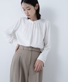 【ナチュラル ビューティー ベーシック/NATURAL BEAUTY BASIC】のフロントタックブラウス 人気、トレンドファッション・服の通販 founy(ファニー) ファッション Fashion レディースファッション Fashion for Women トップス・カットソー Cut & Sew Tops シャツ・ブラウス・オフィスカジュアル Elegant Blouses & Button-Ups シンプル Simple, Minimal ジャケット Jacket, Outerwear ジョーゼット Georgette, Semi-Sheer Fabric ベーシック Basic, Essential エレガント 上品 Elegant thumbnail オフホワイト1|ID: prp329100004667170 ipo3291000000034026100