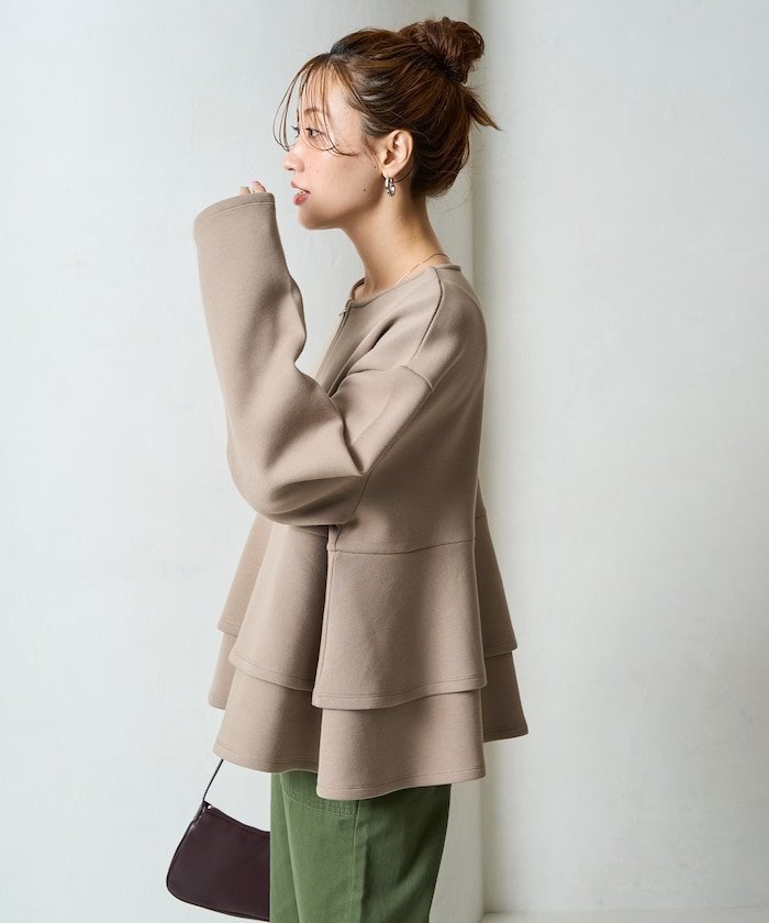 【フリークスストア/FREAK'S STORE】のダンボール フレア 切り替え ジップ カーディガン【限定展開】 25AW インテリア・キッズ・メンズ・レディースファッション・服の通販 founy(ファニー)  ファッション Fashion レディースファッション Fashion for Women トップス・カットソー Cut & Sew Tops カーディガン・羽織り Layered Style Cardigans 2025年 2025 2025-2026秋冬・A/W Autumn/Winter 2025–26 AW25–26 冬 Winter / This Winter カーディガン Cardigan, Knitwear ジップ Zip, Zipper ジップアップ Zip-Up, Full Zip バランス Balance, Style Balance フレア Flare, Flared ペプラム Peplum, Flared Hem 人気 Popular, Best Seller A/W・秋冬 Autumn/Winter ベージュ|ID: prp329100004667174 ipo3291000000034386463