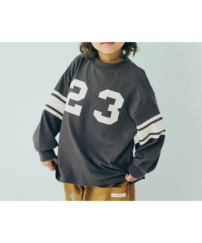 【エフオー オンラインストア/F.O.Online Store / KIDS】のイロチ買いしたいナンバリングとロゴの長袖Tシャツ インテリア・キッズ・メンズ・レディースファッション・服の通販 founy(ファニー) https://founy.com/ ファッション Fashion キッズファッション Fashion for Kids カーディガン Cardigan, Knitwear グラフィック Graphic, Graphic Design 長袖 Long Sleeve, Full Sleeve |ID: prp329100004667227 ipo3291000000034119921