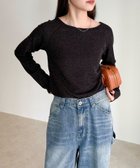 【フレディ&グロスター/FREDY&GLOSTER】のラメテレコボートネックプルオーバー 人気、トレンドファッション・服の通販 founy(ファニー) ファッション Fashion レディースファッション Fashion for Women トップス・カットソー Cut & Sew Tops カジュアルプルオーバー・ニットトップス Pullovers & Knit Tops / Casual Pullovers インナー Innerwear キャミワンピース Cami Dress, Slip Dress ストレート Straight, Straight Cut テレコ Ribbed, Rib Stitch フィット Fit, Slim Fit おすすめ Recommended / Our Picks エレガント 上品 Elegant 2025年 2025 2025-2026秋冬・A/W Autumn/Winter 2025–26 AW25–26 thumbnail ブラック|ID: prp329100004667279 ipo3291000000033996965
