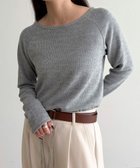 【フレディ&グロスター/FREDY&GLOSTER】のラメテレコボートネックプルオーバー 人気、トレンドファッション・服の通販 founy(ファニー) ファッション Fashion レディースファッション Fashion for Women トップス・カットソー Cut & Sew Tops カジュアルプルオーバー・ニットトップス Pullovers & Knit Tops / Casual Pullovers インナー Innerwear キャミワンピース Cami Dress, Slip Dress ストレート Straight, Straight Cut テレコ Ribbed, Rib Stitch フィット Fit, Slim Fit おすすめ Recommended / Our Picks エレガント 上品 Elegant 2025年 2025 2025-2026秋冬・A/W Autumn/Winter 2025–26 AW25–26 thumbnail グレー|ID: prp329100004667279 ipo3291000000033996967