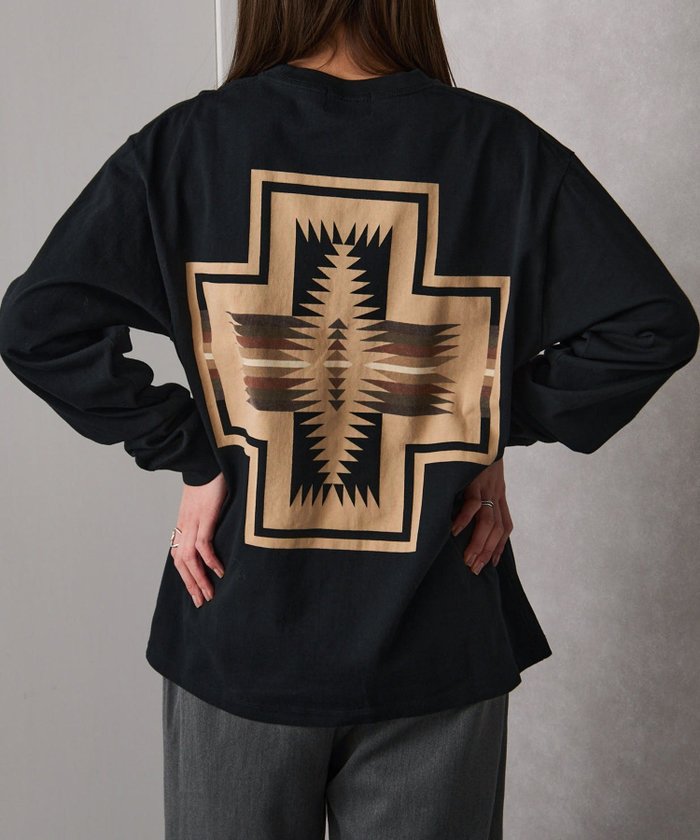 【セットアップセブン/SETUP7】のPENDLETON/Back Print L/S Tee ロンT インテリア・キッズ・メンズ・レディースファッション・服の通販 founy(ファニー) https://founy.com/ ファッション Fashion レディースファッション Fashion for Women トップス・カットソー Cut & Sew Tops ロングTシャツ・Tシャツ Longline T-Shirts & Tees 厚底 Platform Shoes 秋 Autumn カーゴパンツ Cargo Pants, Utility Pants ショール Shawl, Wrap スキニー Skinny, Slim Fit スラックス Slacks, Dress Pants デニム Denim, Jeans Material 定番 Standard, Basic Item 人気 Popular, Best Seller パターン Pattern, Design Print ブランケット Blanket, Throw Blanket ブロック Block, Solid Block Pattern プリント Print, Printed Pattern リラックス Relax, Relaxed Fit ワンポイント One Point, Statement Accent 冬 Winter / This Winter 再入荷 Restock / Back in Stock おすすめ Recommended / Our Picks エレガント 上品 Elegant |ID: prp329100004667402 ipo3291000000033976522
