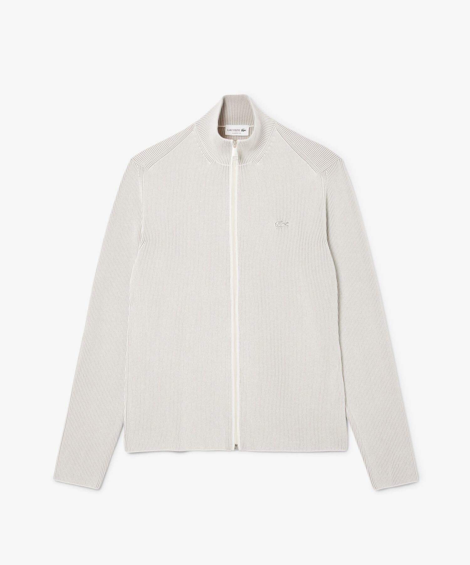 【ラコステ/LACOSTE / MEN】のリブニットトラックジャケット インテリア・キッズ・メンズ・レディースファッション・服の通販 founy(ファニー) 　ファッション　Fashion　メンズファッション　Fashion for Men　ジャケット　Jacket, Outerwear　スリーブ　Sleeve, Long Sleeve / Short Sleeve　スーツ　Suit, Formalwear　ベーシック　Basic, Essential　オフホワイト|ID: prp329100004667544 ipo3291000000033754975