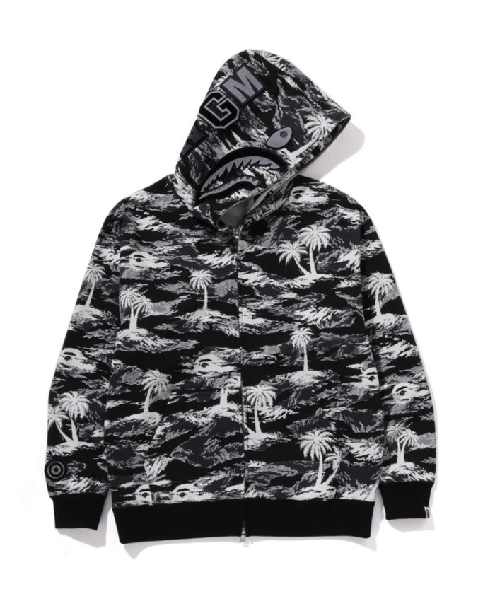 【アベイシングエイプ/A BATHING APE / MEN】のPALM TREE CAMO RELAXED FIT SHARK FULL ZIP HOODIE インテリア・キッズ・メンズ・レディースファッション・服の通販 founy(ファニー) https://founy.com/ ファッション Fashion メンズファッション Fashion for Men コレクション Collection, Seasonal Line ショーツ Shorts, Short Pants パターン Pattern, Design Print ビーチ Beach, Seaside モチーフ Motif, Design Theme リゾート Resort, Vacation Style 夏 Summer 定番 Standard, Basic Item 春 Spring S/S・春夏 SS, Spring/Summer, Warm Season |ID: prp329100004667591 ipo3291000000033885351