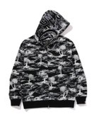 【アベイシングエイプ/A BATHING APE / MEN】のPALM TREE CAMO RELAXED FIT SHARK FULL ZIP HOODIE BLACK|ID: prp329100004667591 ipo3291000000033885353