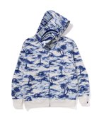【アベイシングエイプ/A BATHING APE / MEN】のPALM TREE CAMO RELAXED FIT SHARK FULL ZIP HOODIE BLUE|ID: prp329100004667591 ipo3291000000033885354