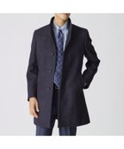 【ポール スチュアート/Paul Stuart / MEN】の【Nikkei magazine掲載】カシミヤ混スタンドカラーコート ブルー系|ID: prp329100004667616 ipo3291000000033851672