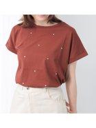 【テチチ/Te chichi】のハートモチーフホットフィットTシャツ ブラウン|ID: prp329100004667714 ipo3291000000033834655