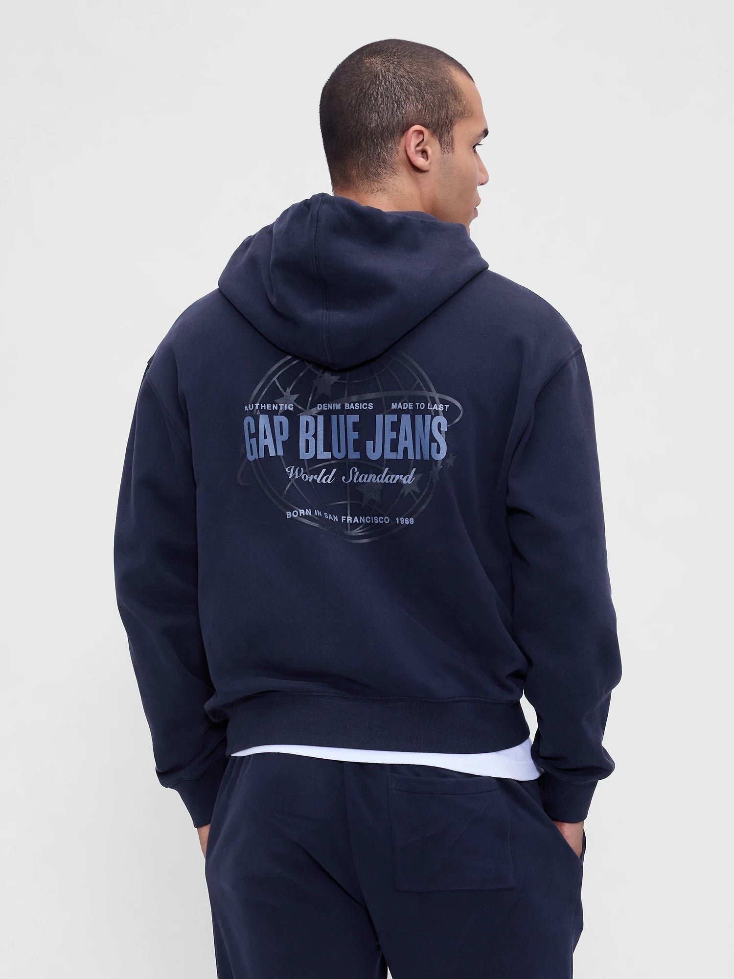 【ギャップ/GAP】のヴィンテージソフト ブルージーンズロゴ ジップアップパーカー インテリア・キッズ・メンズ・レディースファッション・服の通販 founy(ファニー) 　ファッション　Fashion　レディースファッション　Fashion for Women　トップス・カットソー　Cut & Sew Tops　レディースパーカー・カジュアルフーディー　Casual Hoodies & Sweatshirts　おすすめ　Recommended / Our Picks　ダウン　Down, Puffer　ドローコード　Drawcord, Drawstring Cord　フィット　Fit, Slim Fit　フロント　Front, Front Design　ポケット　Pocket, Pocket Detail　長袖　Long Sleeve, Full Sleeve　NAVY_UNIFORM|ID: prp329100004667768 ipo3291000000034008296