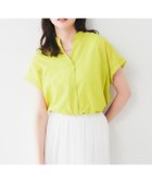 【アンタイトル/UNTITLED】の【洗える/スキッパー】フレンチスリーブシアーブラウス 人気、トレンドファッション・服の通販 founy(ファニー) ファッション Fashion レディースファッション Fashion for Women トップス・カットソー Cut & Sew Tops シャツ・ブラウス・オフィスカジュアル Elegant Blouses & Button-Ups スキッパー Skipper, Open Collar スリーブ Sleeve, Long Sleeve / Short Sleeve タンブラー Tumbler, Travel Mug デコルテ Décolleté, Neckline フレンチ French, French Style ワイド Wide, Wide Fit 洗える Machine Washable thumbnail グリーン|ID: prp329100004667833 ipo3291000000033756076
