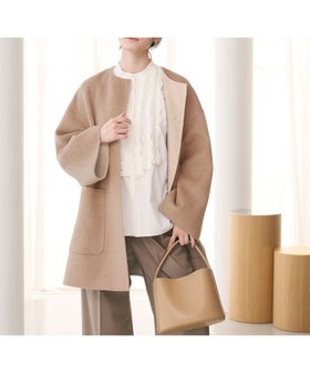 【ユナイテッドアローズ/UNITED ARROWS】のバイカラー リバー ミドルコート 人気、トレンドファッション・服の通販 founy(ファニー) ファッション Fashion レディースファッション Fashion for Women アウター Coat / Outerwear Collection コート・ロングコート・ピーコート Long Coats, Peacoats & More シンプル Simple, Minimal ストール Stole, Wrap タートルネック Turtleneck, High Neck ベスト Vest, Waistcoat ボトム Bottoms, Lower Wear ミドル Middle Length, Mid Height リバーシブル Reversible, Two-Sided ワイド Wide, Wide Fit おすすめ Recommended / Our Picks エレガント 上品 Elegant |ID:prp329100004668047