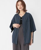 【スタディオ クリップ/studio CLIP】の裾ドロストハーフスリーブシャツ 人気、トレンドファッション・服の通販 founy(ファニー) ファッション Fashion レディースファッション Fashion for Women トップス・カットソー Cut & Sew Tops シャツ・ブラウス・オフィスカジュアル Elegant Blouses & Button-Ups おすすめ Recommended / Our Picks スキッパー Skipper, Open Collar デニム Denim, Jeans Material フロント Front, Front Design ワイド Wide, Wide Fit 半袖 Short Sleeve, Half Sleeve 夏 Summer 羽織 Haori, Light Jacket thumbnail ネイビー88|ID: prp329100004668058 ipo3291000000033756873