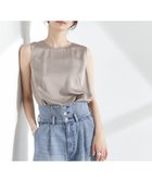 【ナノ ユニバース/nano universe】のダブルサテンノースリーブトップス 人気、トレンドファッション・服の通販 founy(ファニー) ファッション Fashion レディースファッション Fashion for Women トップス・カットソー Cut & Sew Tops キャミソール&ノースリーブ Camisoles & Sleeveless Tops ウォッシャブル Machine Washable ヴィンテージ Vintage Style カットオフ Cut-Off Design カーディガン Cardigan, Knitwear サテン Satin, Glossy Fabric シルク Silk, 100% Silk シンプル Simple, Minimal ダブル Double, Double-Breasted フロント Front, Front Design プリーツ Pleats, Pleated ボックス Boxy, Box Shape エレガント 上品 Elegant 2025年 2025 2025春夏・S/S Spring/Summer 2025 SS25 thumbnail モカ3|ID: prp329100004668081 ipo3291000000033756951