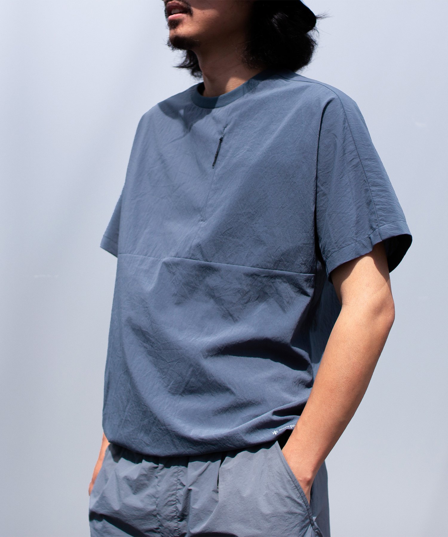 【スノーピーク/SNOW PEAK】のBreathable Quick Dry T-Shirt インテリア・キッズ・メンズ・レディースファッション・服の通販 founy(ファニー) 　ファッション　Fashion　レディースファッション　Fashion for Women　トップス・カットソー　Cut & Sew Tops　シャツ・ブラウス・オフィスカジュアル　Elegant Blouses & Button-Ups　ロングTシャツ・Tシャツ　Longline T-Shirts & Tees　春　Spring　吸水　Absorbent, Quick-Dry　軽量　Lightweight, Ultra Light　シンプル　Simple, Minimal　スピンドル　Spindle, Drawcord　スマート　Smart, Elegant　定番　Standard, Basic Item　ポケット　Pocket, Pocket Detail　半袖　Short Sleeve, Half Sleeve　S/S・春夏　SS, Spring/Summer, Warm Season　夏　Summer　2025年　2025　2025春夏・S/S　Spring/Summer 2025 SS25　BLUE|ID: prp329100004668113 ipo3291000000033797692